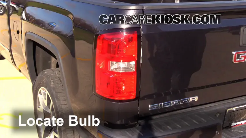 2015 GMC Sierra 1500 SLE 5.3L V8 FlexFuel Extended Cab Pickup Lights Tail Light (replace bulb)